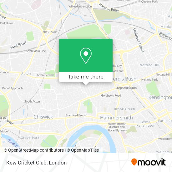 Kew Cricket Club map