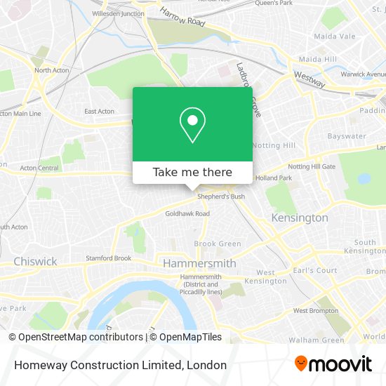 Homeway Construction Limited map