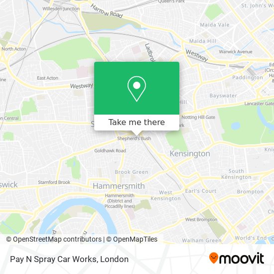 Pay N Spray Car Works map