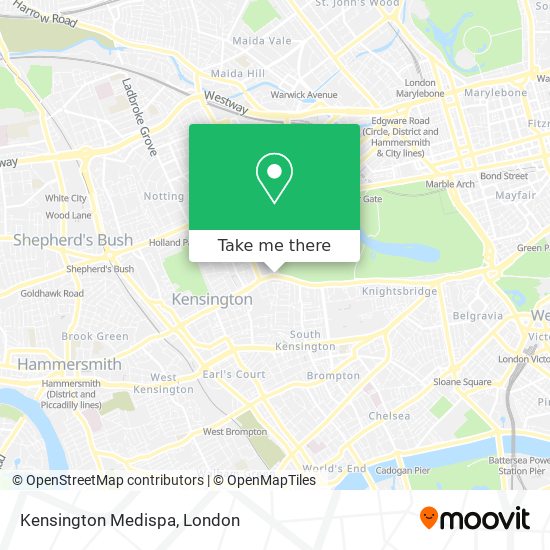 Kensington Medispa map