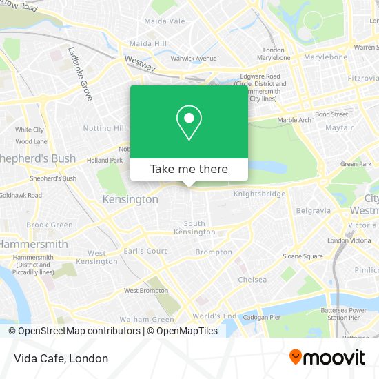 Vida Cafe map