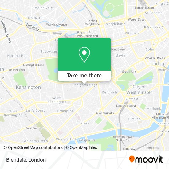 Blendale map
