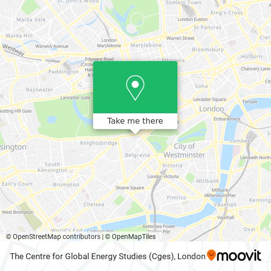 The Centre for Global Energy Studies (Cges) map