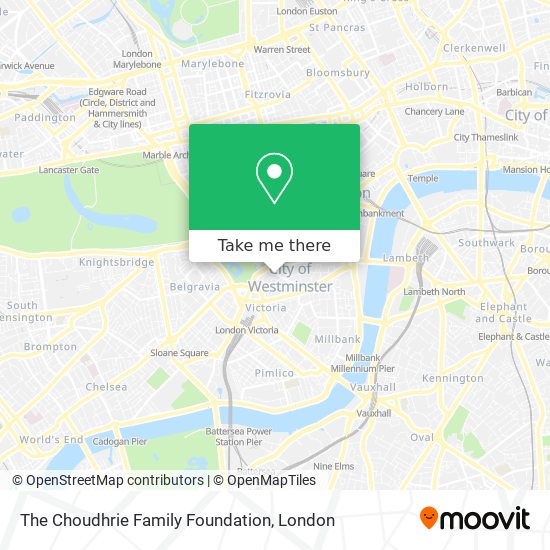 The Choudhrie Family Foundation map