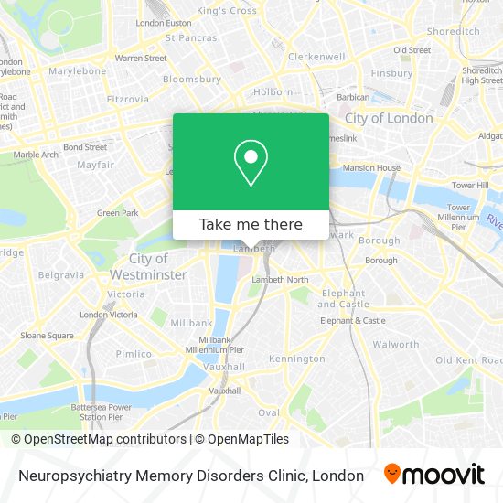 Neuropsychiatry Memory Disorders Clinic map