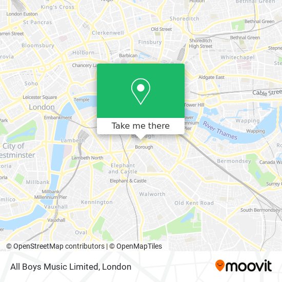 All Boys Music Limited map