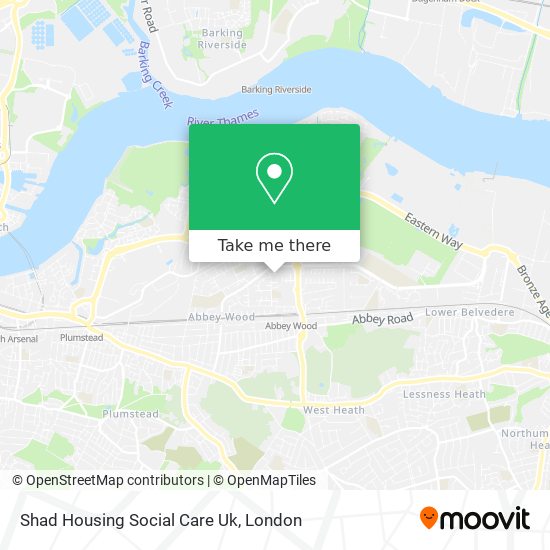Shad Housing Social Care Uk map