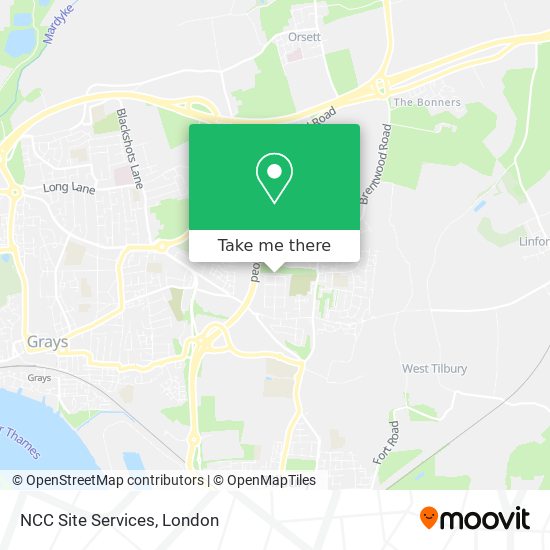 NCC Site Services map