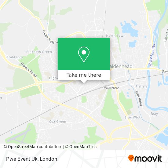 Pwe Event Uk map