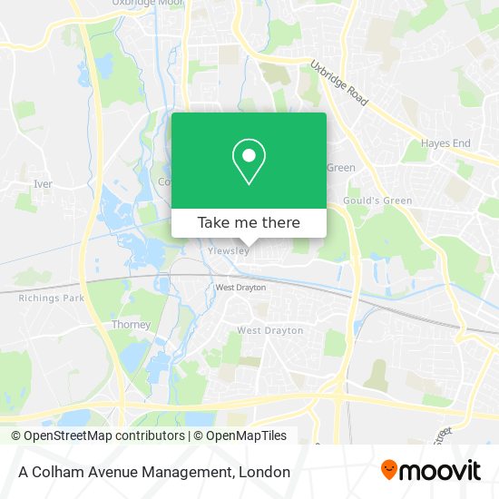 A Colham Avenue Management map