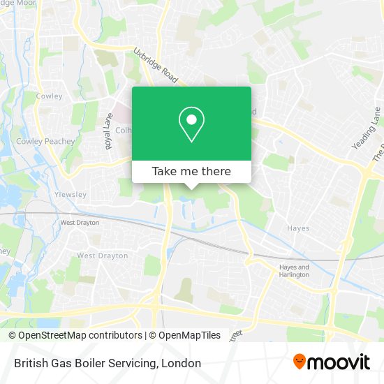 British Gas Boiler Servicing map