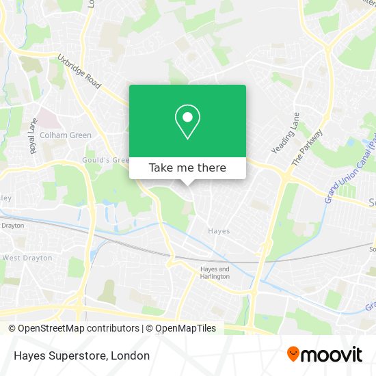 Hayes Superstore map