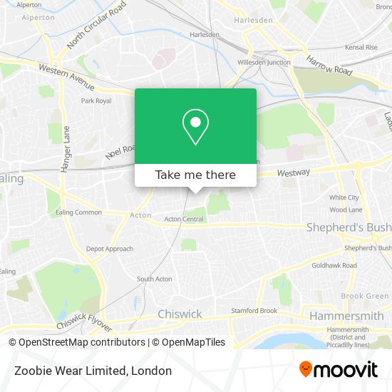 Zoobie Wear Limited map
