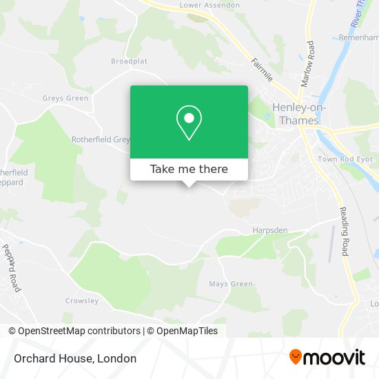 Orchard House map