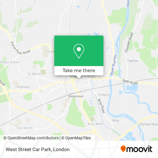 West Street Car Park map