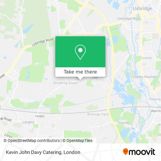 Kevin John Davy Catering map
