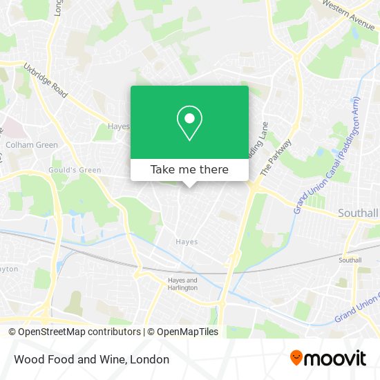 Wood Food and Wine map