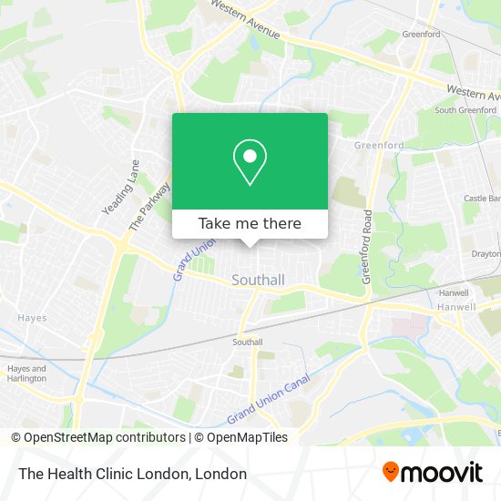 The Health Clinic London map