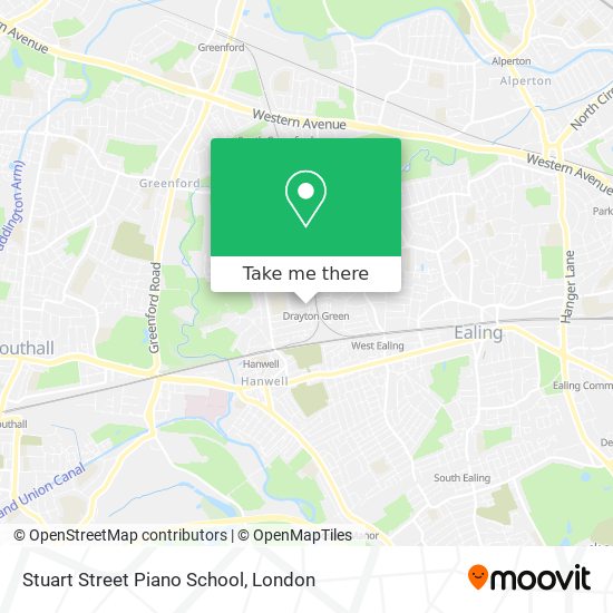 Stuart Street Piano School map