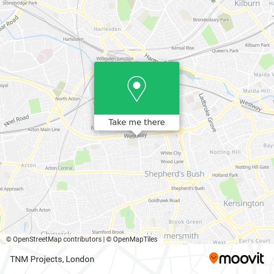 TNM Projects map