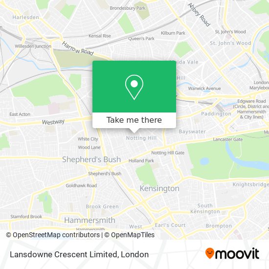 Lansdowne Crescent Limited map
