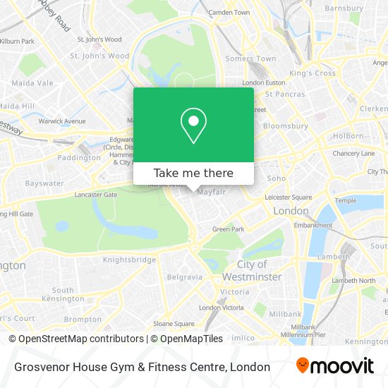 Grosvenor House Gym & Fitness Centre map
