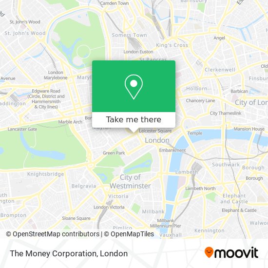 The Money Corporation map