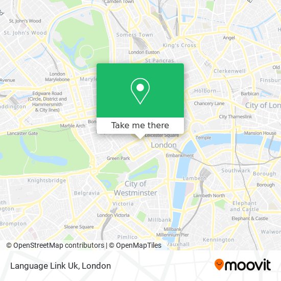 Language Link Uk map