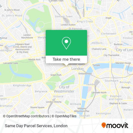 Same Day Parcel Services map