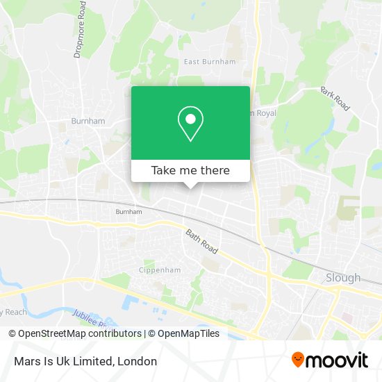 Mars Is Uk Limited map