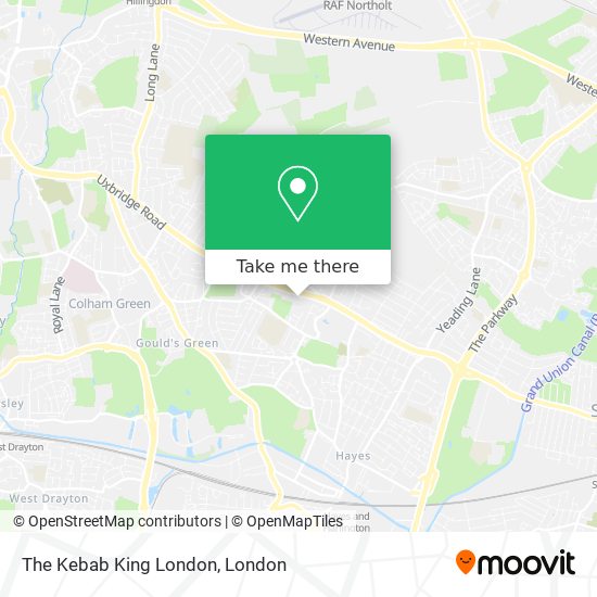 The Kebab King London map