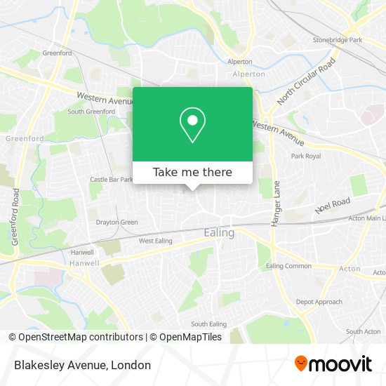 Blakesley Avenue map