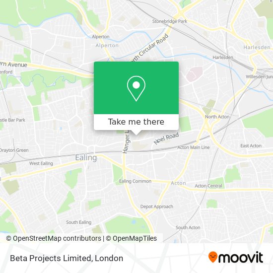 Beta Projects Limited map