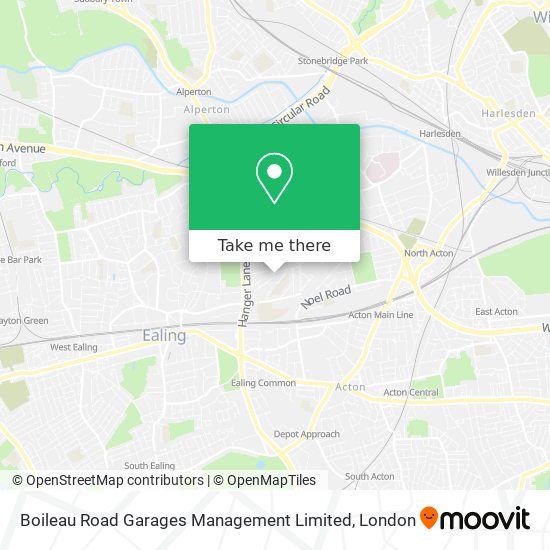 Boileau Road Garages Management Limited map