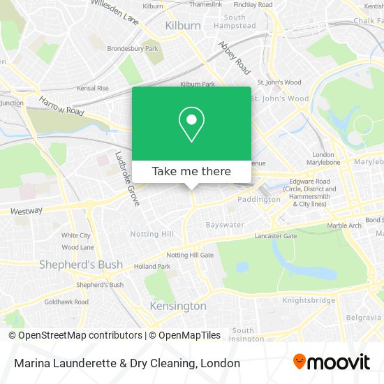 Marina Launderette & Dry Cleaning map