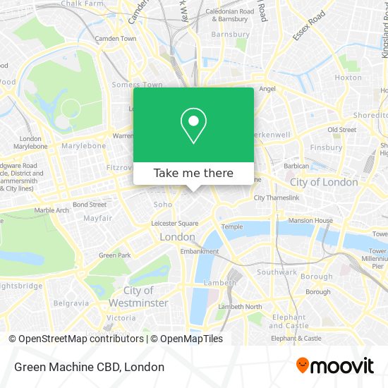 Green Machine CBD map