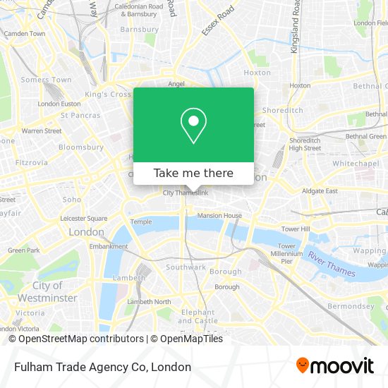 Fulham Trade Agency Co map