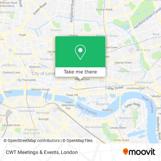 CWT Meetings & Events map