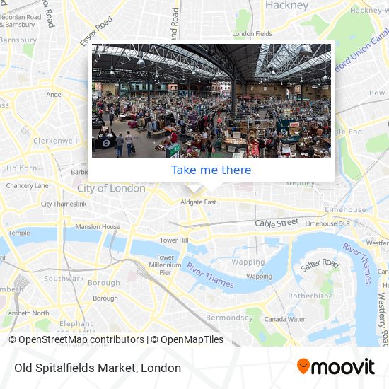 Old Spitalfields Market map