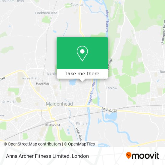 Anna Archer Fitness Limited map