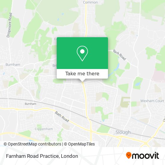 Farnham Road Practice map