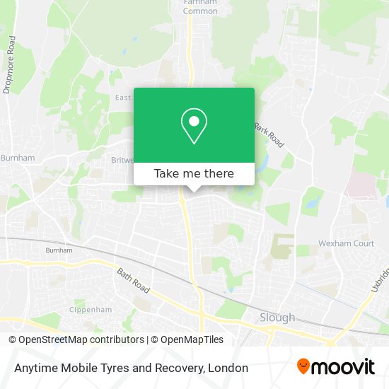 Anytime Mobile Tyres and Recovery map