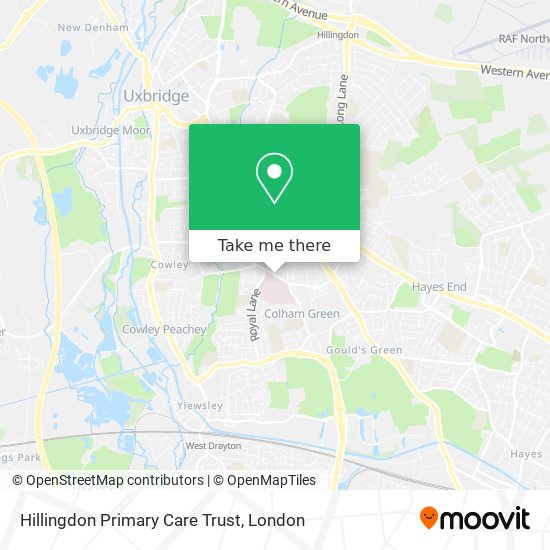 Hillingdon Primary Care Trust map