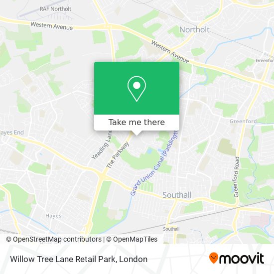 Willow Tree Lane Retail Park map