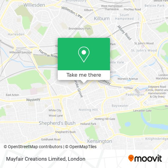 Mayfair Creations Limited map
