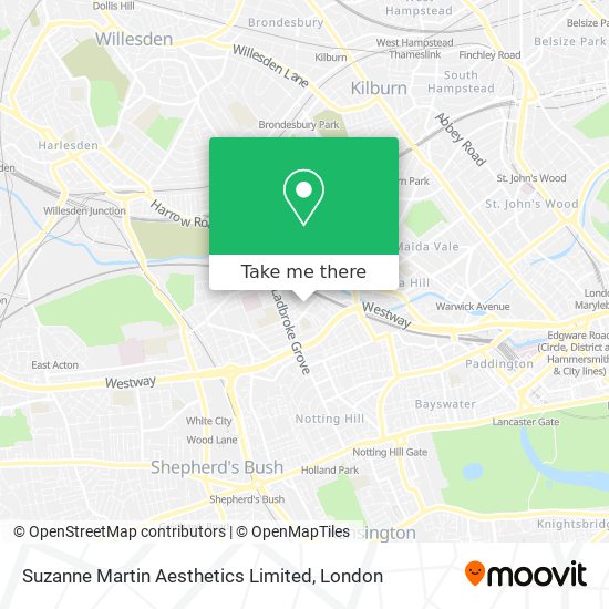 Suzanne Martin Aesthetics Limited map