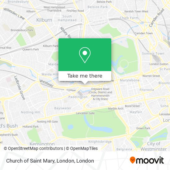 Church of Saint Mary, London map