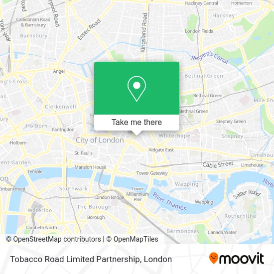 tobacco road london How to Get to Tobacco Road Limited Partnership in City Of London by Train,  Bus, Tube or DLR?