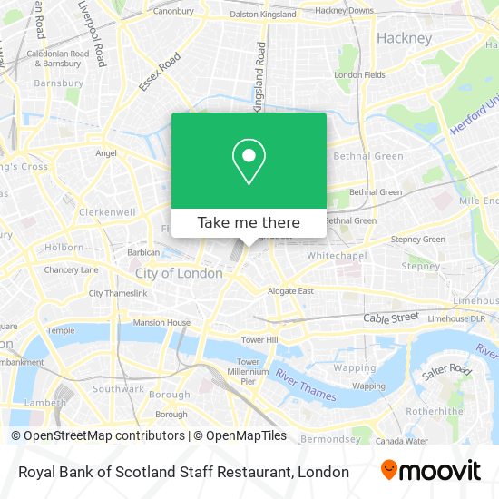Royal Bank of Scotland Staff Restaurant map