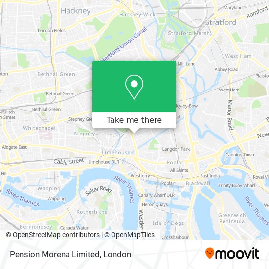 Pension Morena Limited map